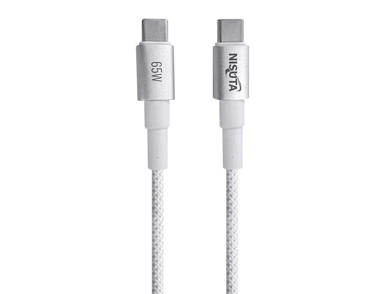 Cable USB C a USB C de 1m soporta carga PD 65W NISUTA - NSCUSC65