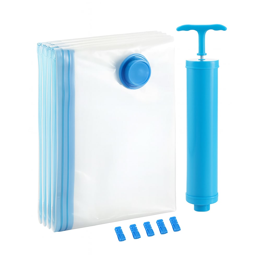 Kit Bolsas Al Vacio 4 En 1 Gadnic Para Guardar Ropa 40 x 60 cm