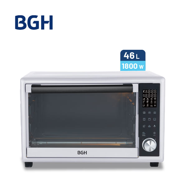 Horno Eléctrico BGH 46 Litros Digital Blanco BHE46DB25I