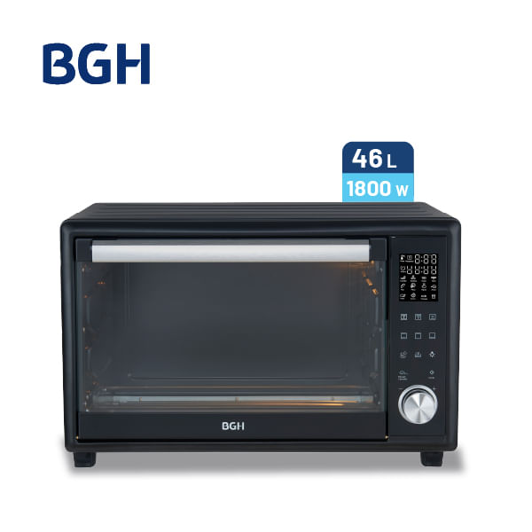 Horno Eléctrico BGH 46 Litros Digital Negro BHE46DN25I
