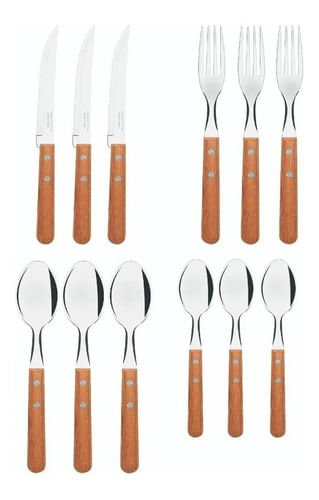 Juego De Cubiertos 12 Piezas Dynamic Tramontina Acero Inox