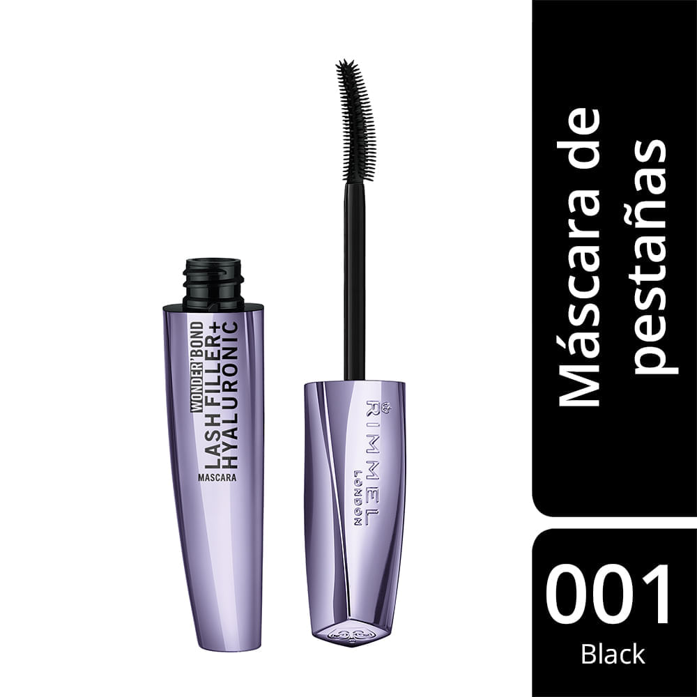 Mascara de Pestañas Wonder Bond Lash Filler Rimmel 001 Black