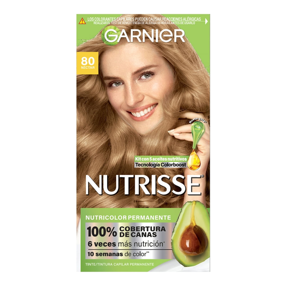 Kit Coloración Permanente Garnier Nutrisse 80 Nectar