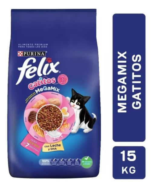 Alimento Purina Felix Gatito Megamix Proteina Grande