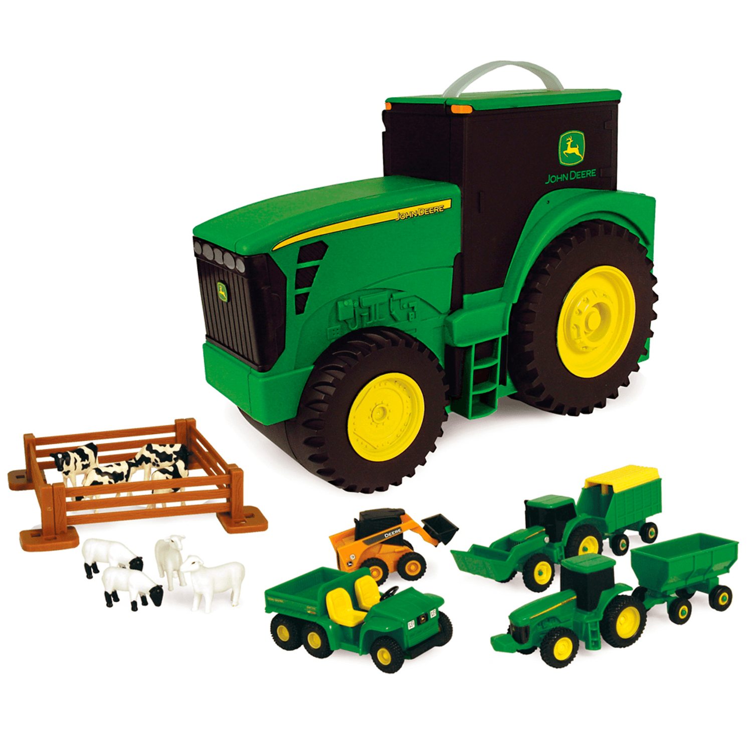 Vehículo de Juguete John Deere Carry Case Value Set