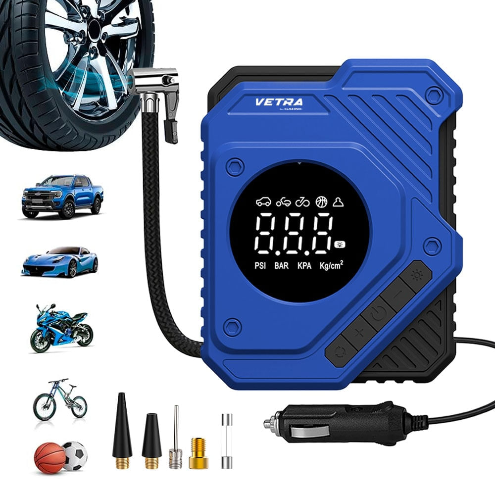 Inflador Portátil Compresor Para Auto 12V Vetra by Gadnic 12V Neumáticos