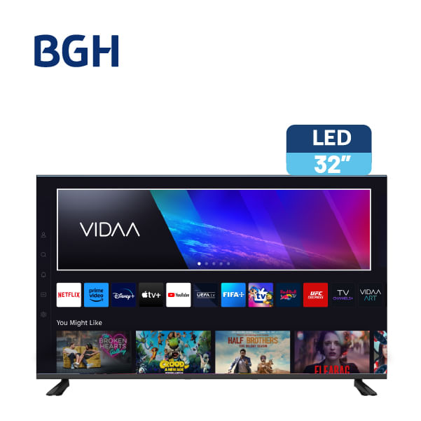 Smart TV LED HD 32" BGH VIDAA B3225H5