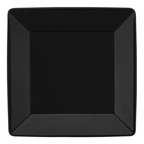 Plato De Postre Oxford Quartier, 20 X 20 Cm, Color Negro