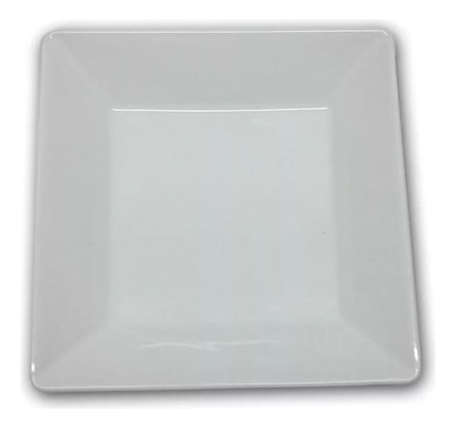 Set X6 Platos Hondo Cuadrado 21cm Cerámica Oxford