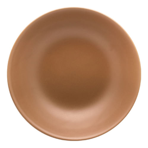 Plato Hondo 20cm Ceramica Unni Oxford Marrón