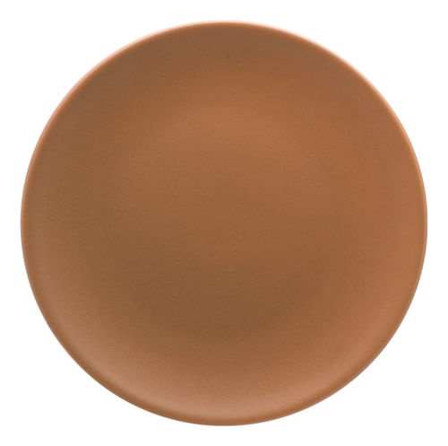 Set X12 Plato Postre 19cm Avela Linea Unni Cerámica Oxford Marrón