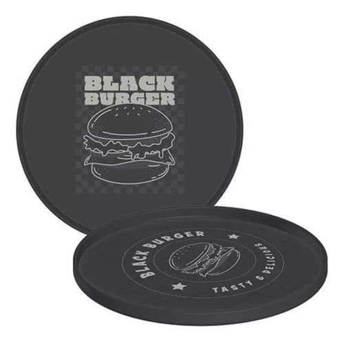 Plato Playo Polipropileno Black Burguer 20cm Tramontina