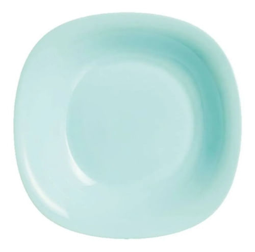 Plato Hondo Carine Blanco Luminarc 21 Cm Vidrio Templado X6u