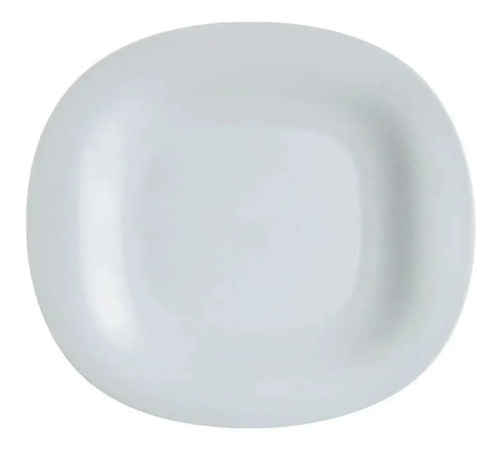 Plato Luminarc Carine Postre 19 Cm Vidrio Templado Blanco X12u