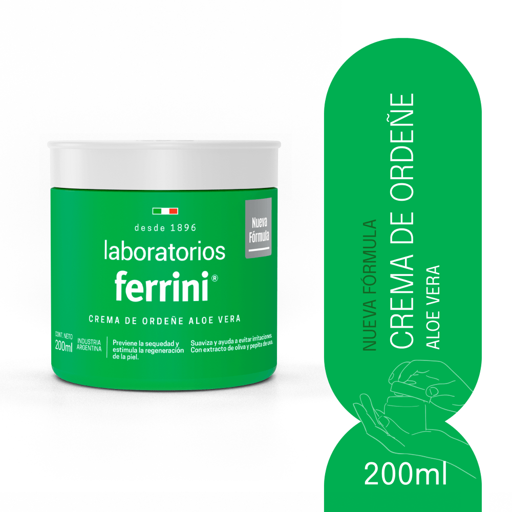 Crema De Ordeñe Aloe Vera  Laboratorios Ferrini 200 Ml