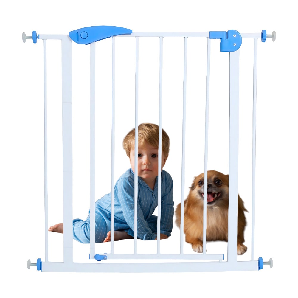 Puerta de Seguridad para Bebes y Mascotas Gadnic Ajustable Sin Perforar Doble Traba Cierre Automatico Doble Sentido