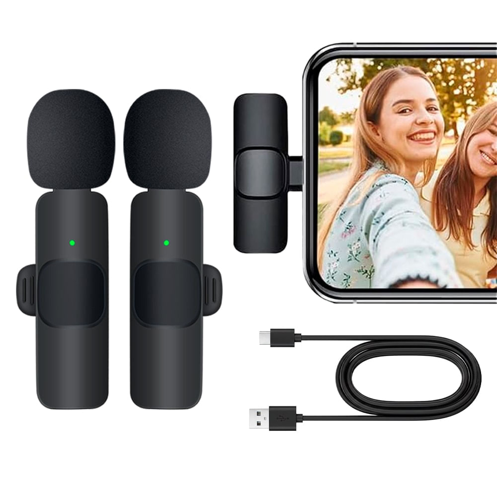 Set de Micrófonos Inalámbricos Minis Gadnic Usb Tipo C