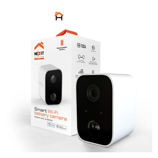 Camara IP Nexxt NHC O640 Interior Exterior Bateria Wifi Sin Cargador