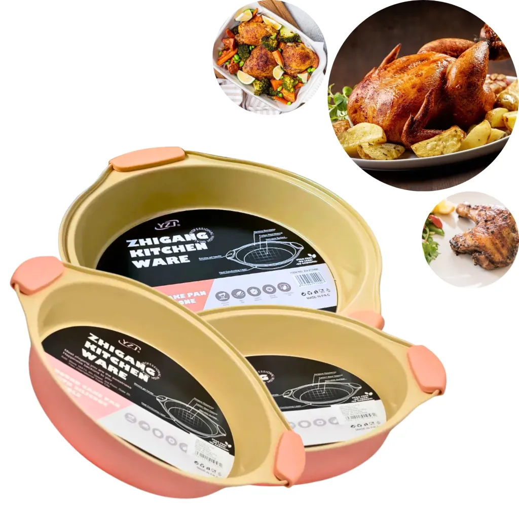 Setx3 Tortera Antiadherente Teflón Silicón Cocina Repostería