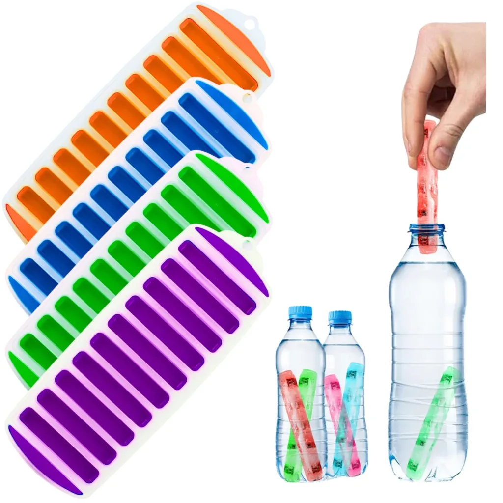 Cubetera Hielera Silicona 10 Ranuras Hielo Helados Palitos