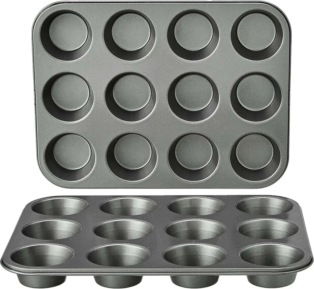 Molde Teflón Muffins Cupcakes X 12 Repostería Antiadherente