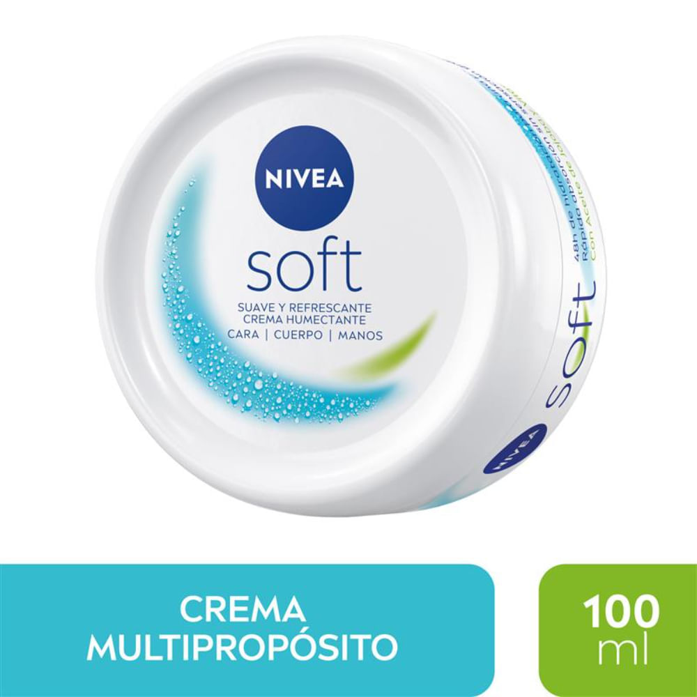 Crema Hidratante Nivea Intensiva Soft Para Uso Diario 100 Ml