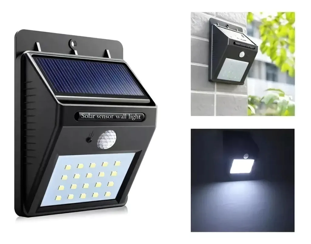 Reflector Solar Led Sensor Movimiento Panel Solar Exteriores