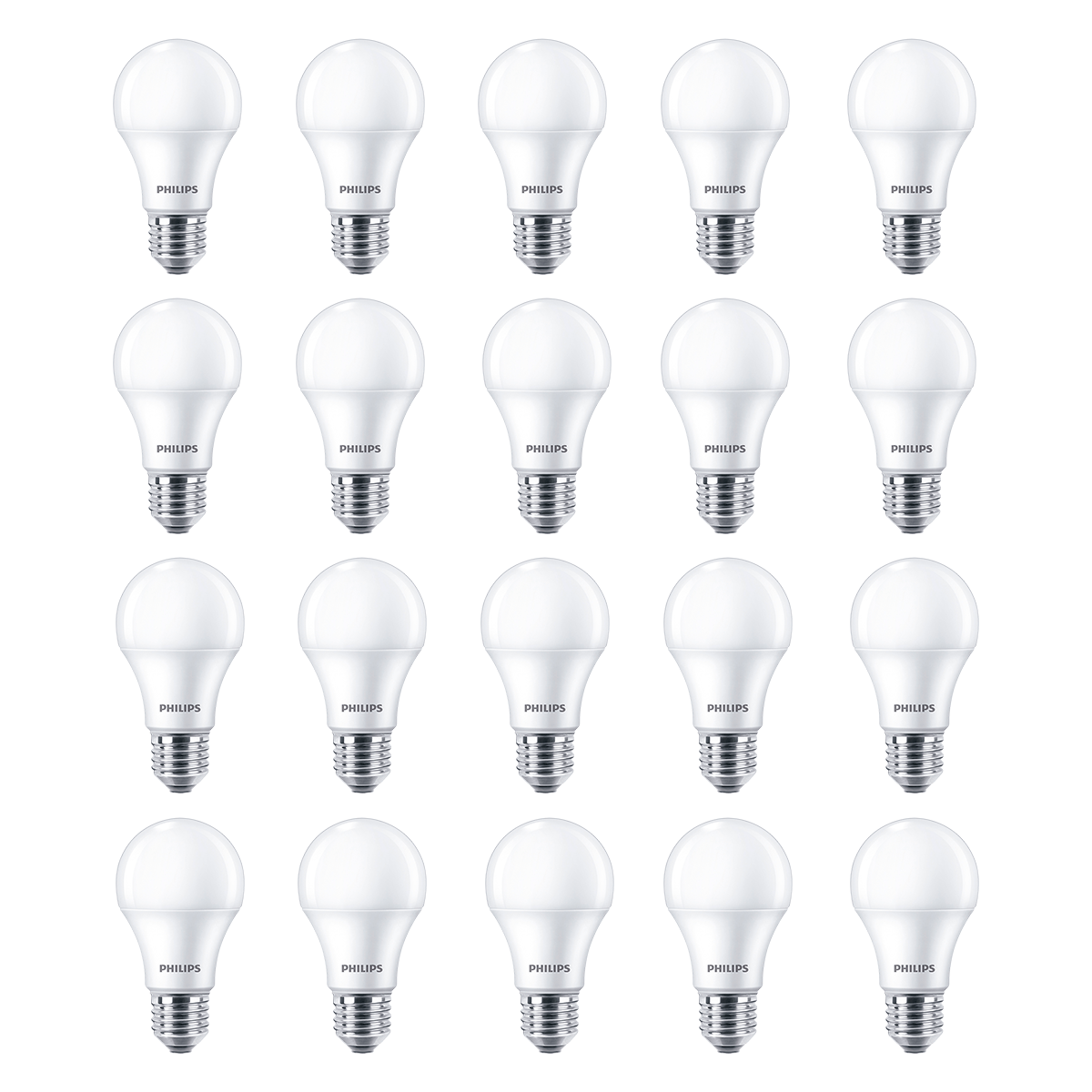 Pack x20 Lámparas Focos Philips 8w Luz Led Cálida