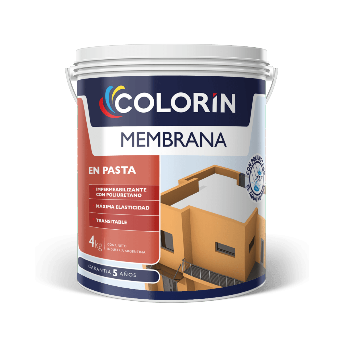 Membrana en pasta rojo mate 10 KG