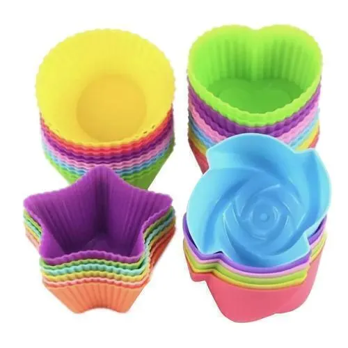 Moldes De Silicona p/Reposteria Gadnic Set x25 Unidades Frio/calor Antiadherentes REPOS009