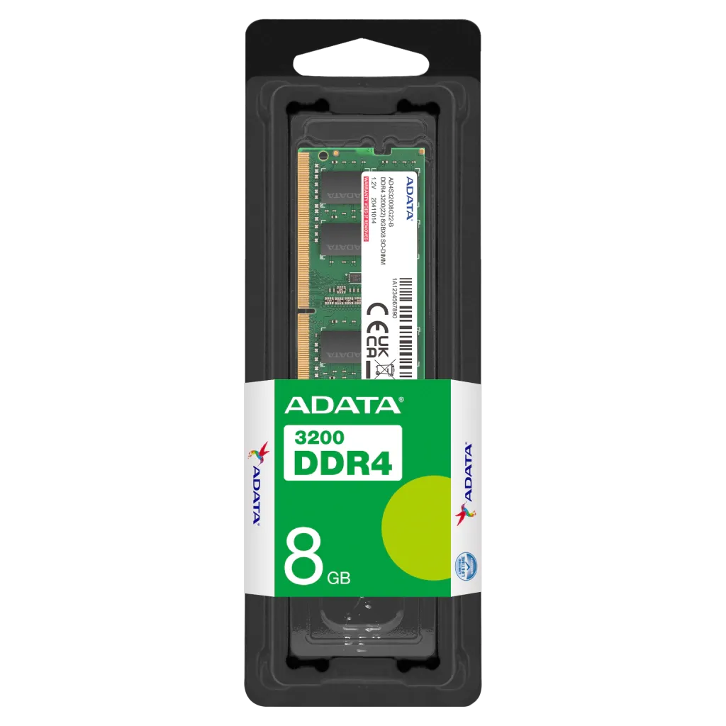 Memoria Notebook DDR4 8Gb 3200mhz Black Adata AD4S32008G22-SGN