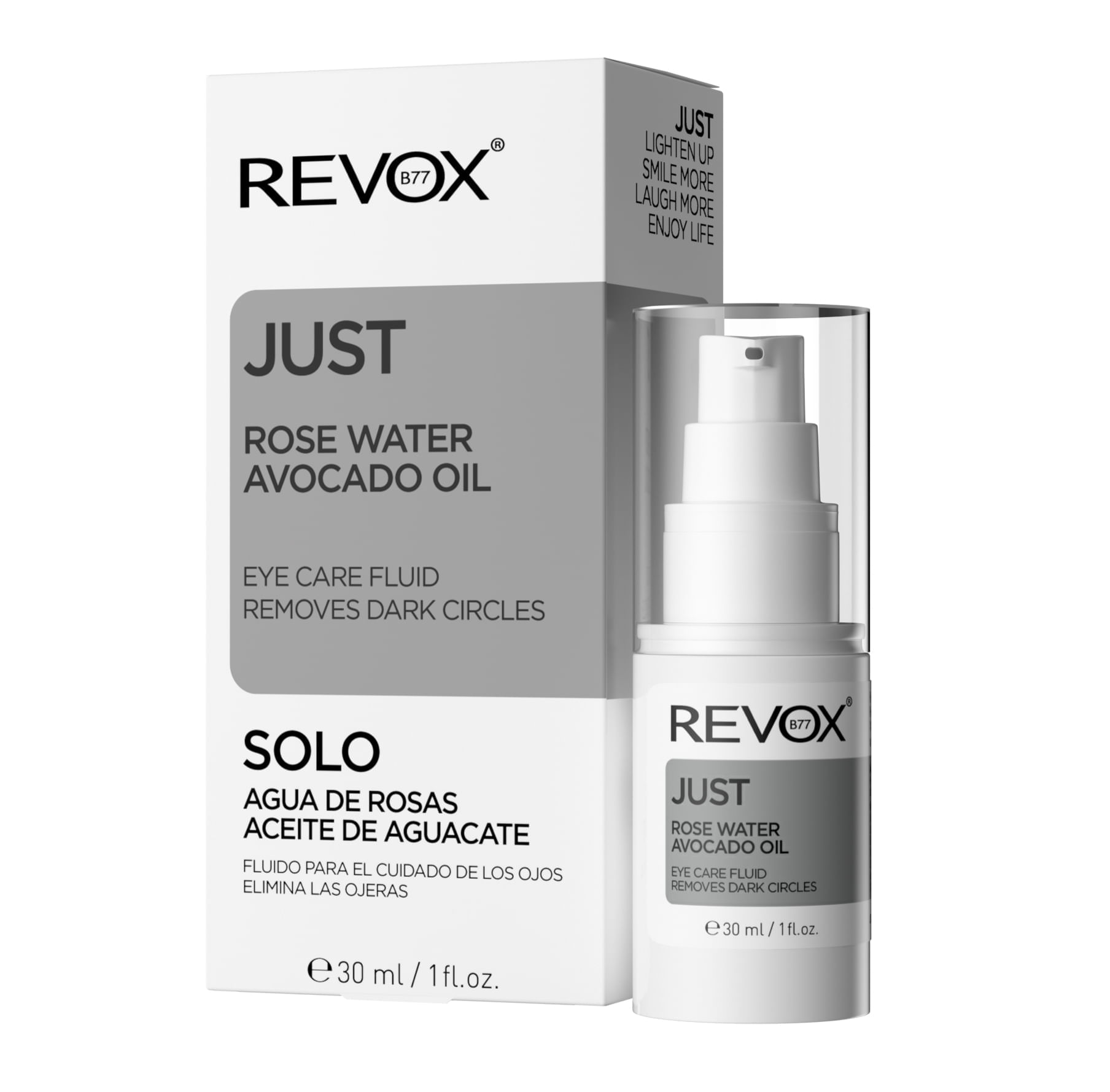 Contorno de Ojos Revox Agua de Rosas y Aceite de Aguacate 30ml
