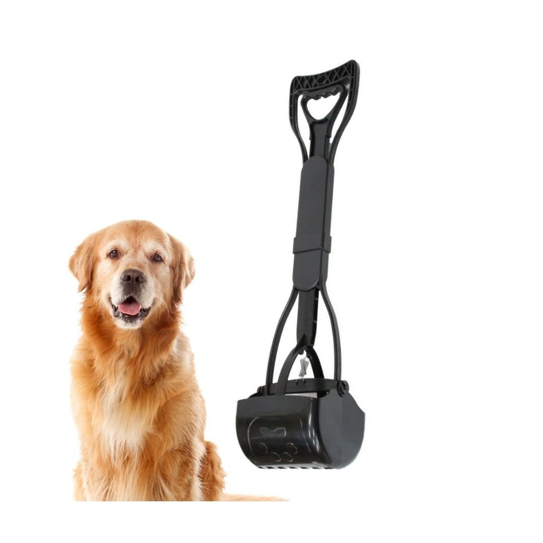 Pala Pinza Negra Recolectora Excremento Sanitaria Mascotas 59 Cm