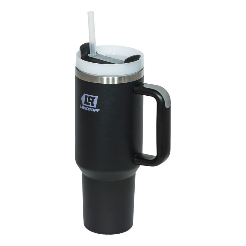 Vaso Termico Lusqtoff 1.2 Litros Acero Inoxidable Con Tapa - Nombre del diseno VTL1.2-9N - Color Negro