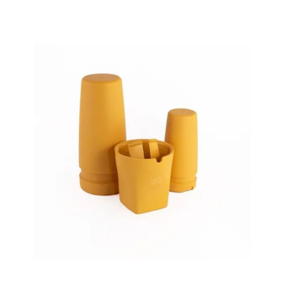 Kit X 3 Despolvillador Yerba Meta Mate Azucarera Buena Cepa Color Amarillo
