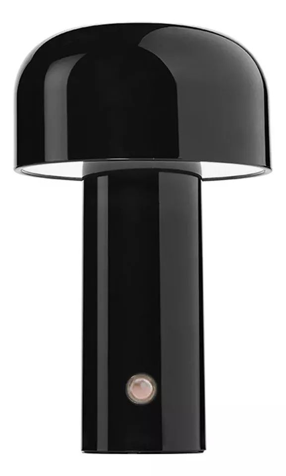 Velador Honguito Vgo Metalizado Sensor Tactil Recargable Usb