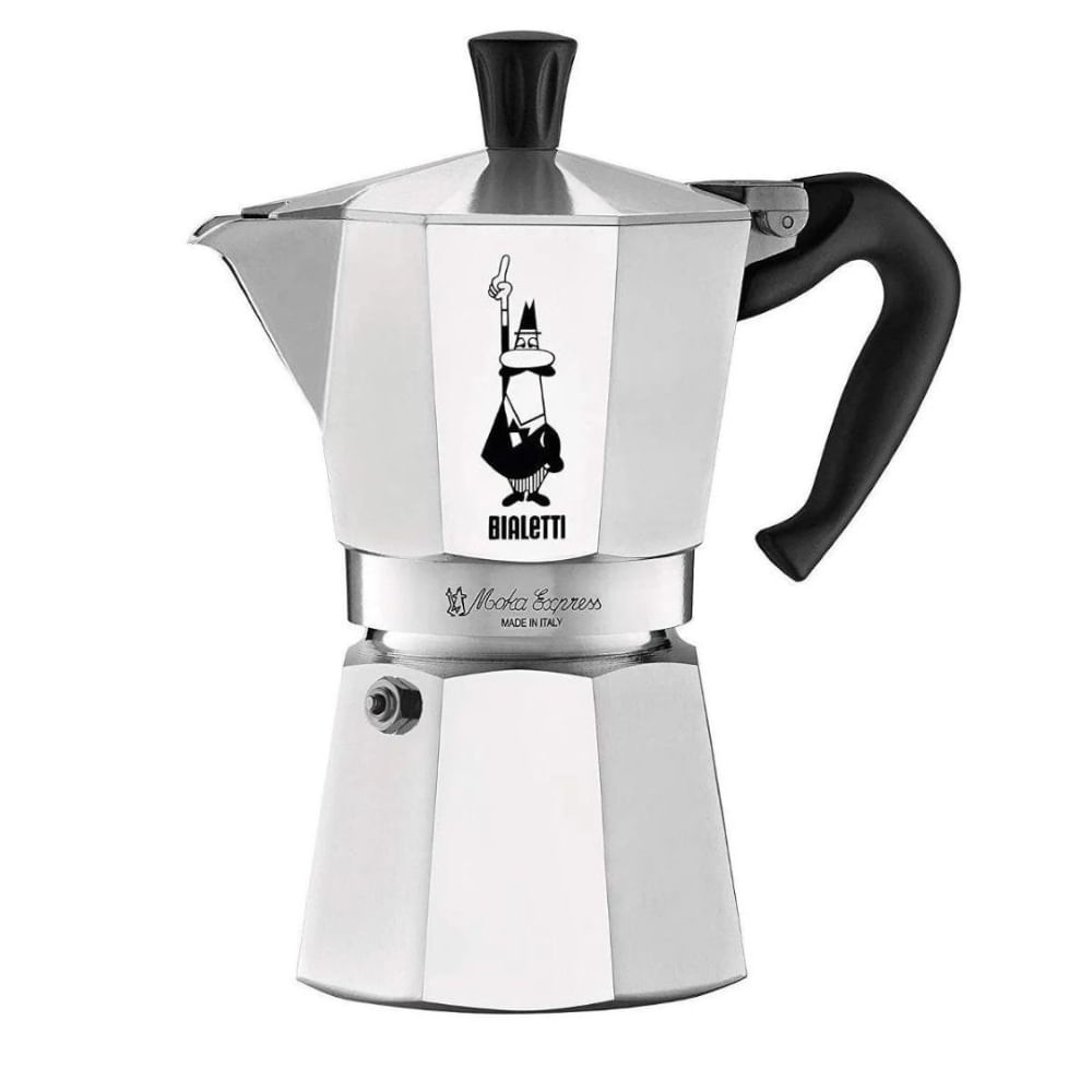 Cafetera Moka Bialetti Express 6 Tazas Plateada Italiana