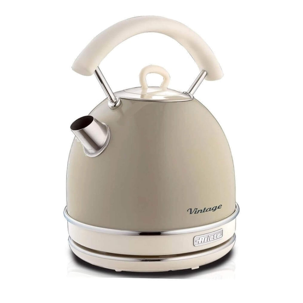 Pava Eléctrica Vintage Ariete 1,7 L Con Base 2000w Color Beige