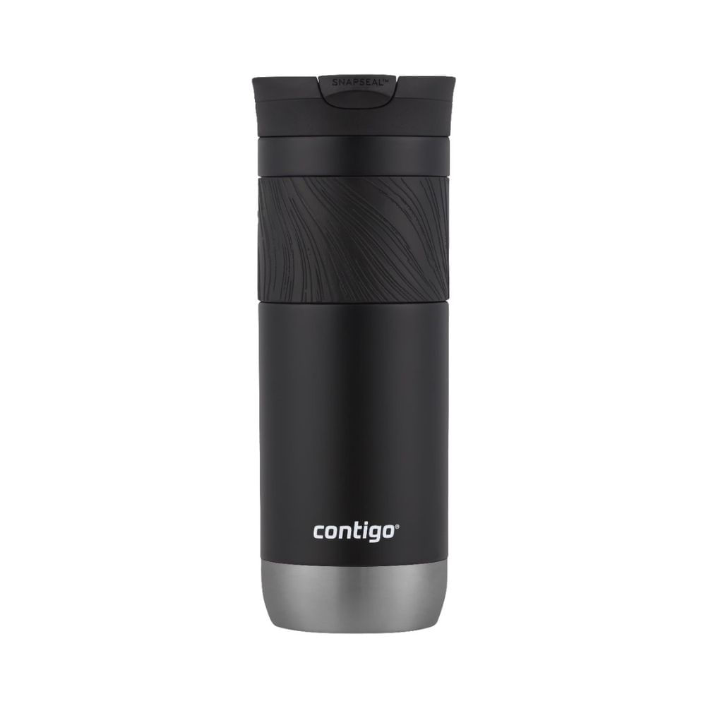 Vaso Térmico Contigo Byron 591ml Acero Inoxidable Tapa Snapseal Color Negro Licorice