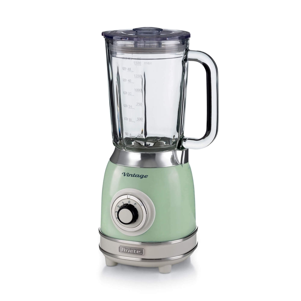 Licuadora Vintage Ariete Jarra De Vidrio 1,5l 4 Vel 1000w Color Verde