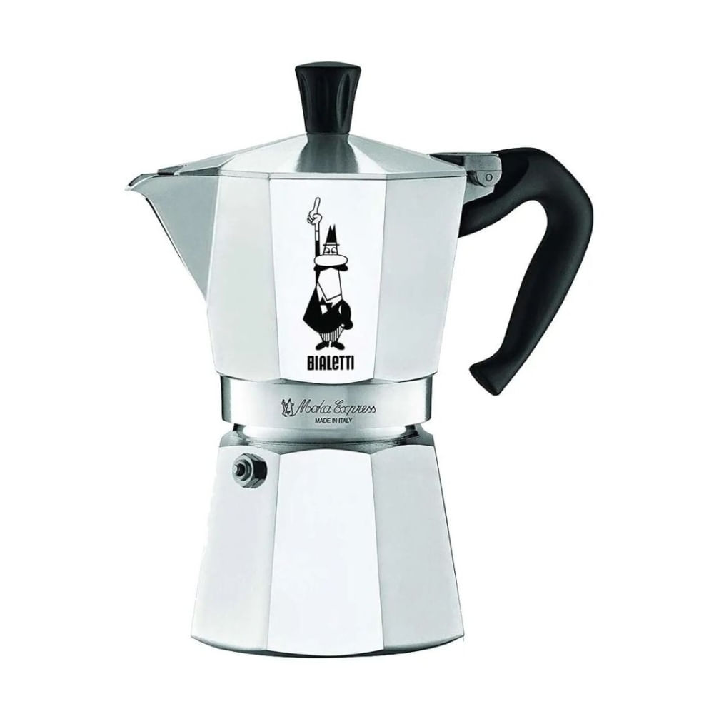 Cafetera Bialetti Moka Express 4 Cups Aluminio Italiana