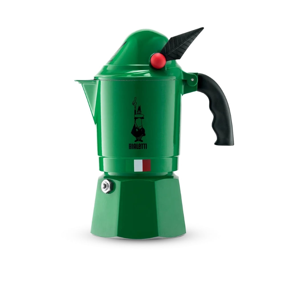 Cafetera Bialetti Alpina 160ml 3 Cups Bandera Italia Montaña