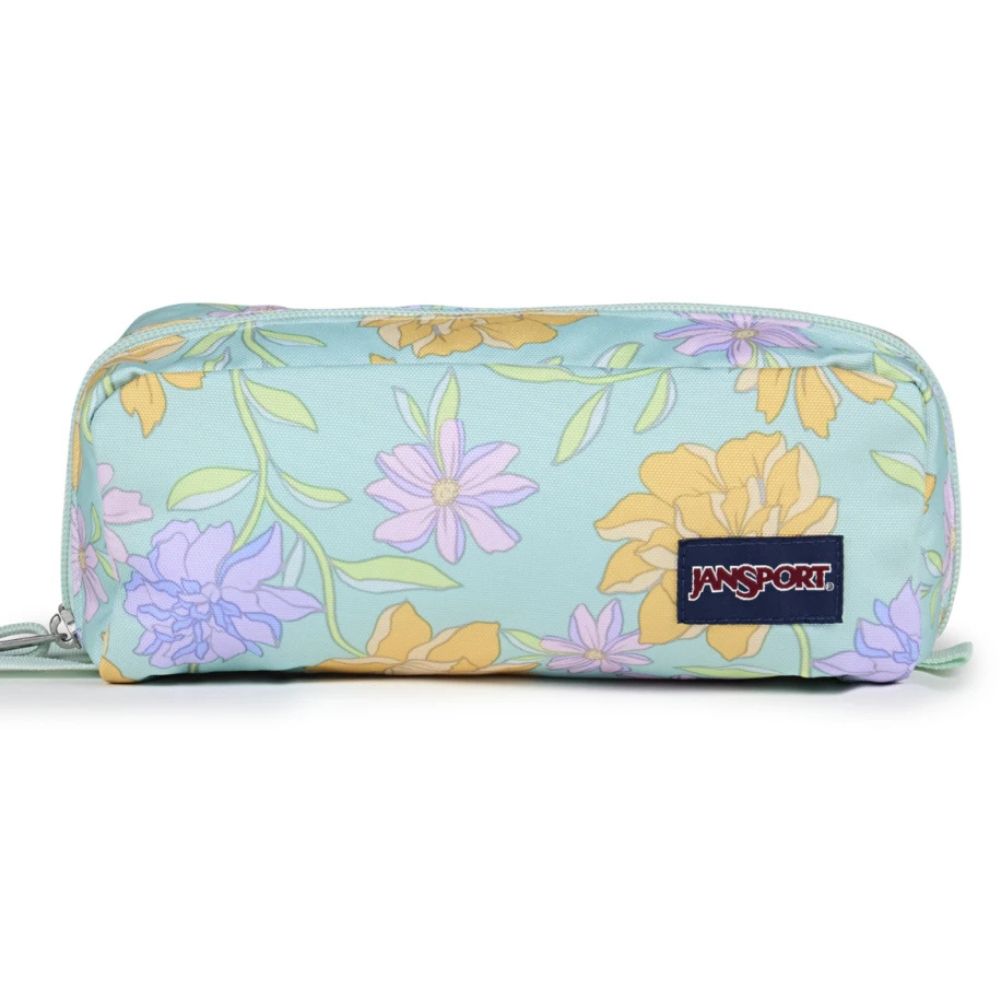 Cartuchera Jansport Perfect Pouch 2,5l Con Cierre Faded Floral Fresh Mint