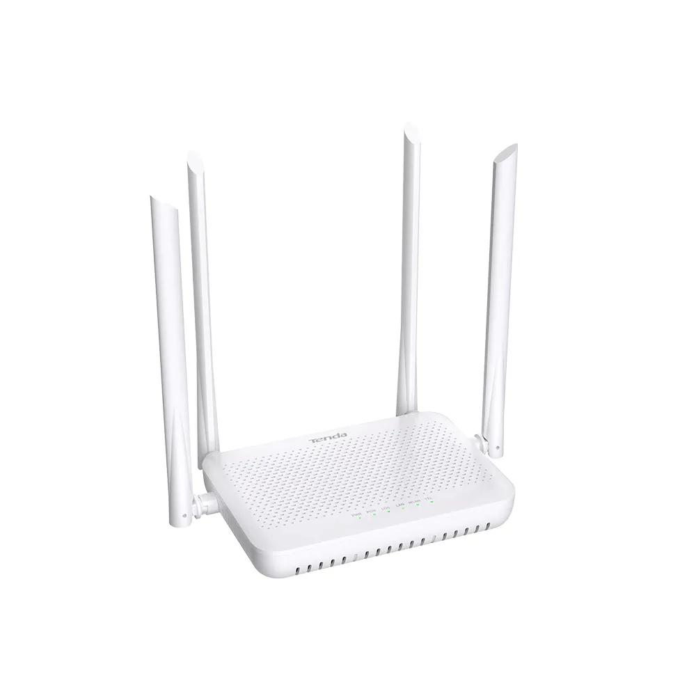 Router WiFi 6 Tenda HG15 AX1500 Gigabit PON 2.4/5GHz 300/1201Mbps 4 Antenas MU-MIMO OFDMA Blanco HG15