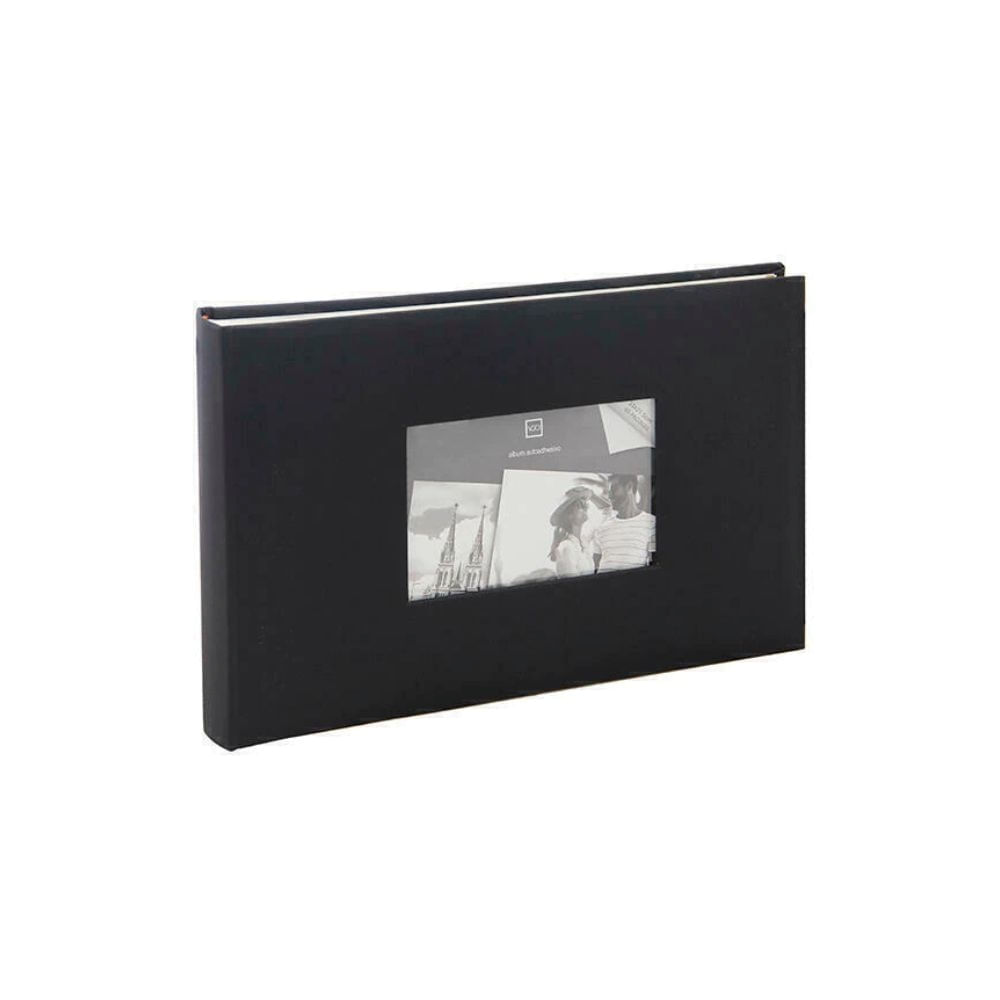 Album De Fotos Vgo 33x21,5 Cm 60 Pag Tapa Dura Autoadhesivo Color Negro