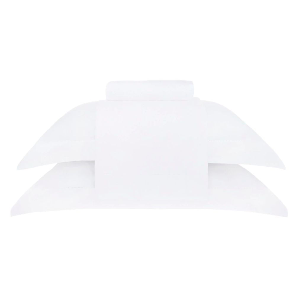 Juego Sábanas Twin Espalma Visión Premium Saten 300 Hilos Color Blanco