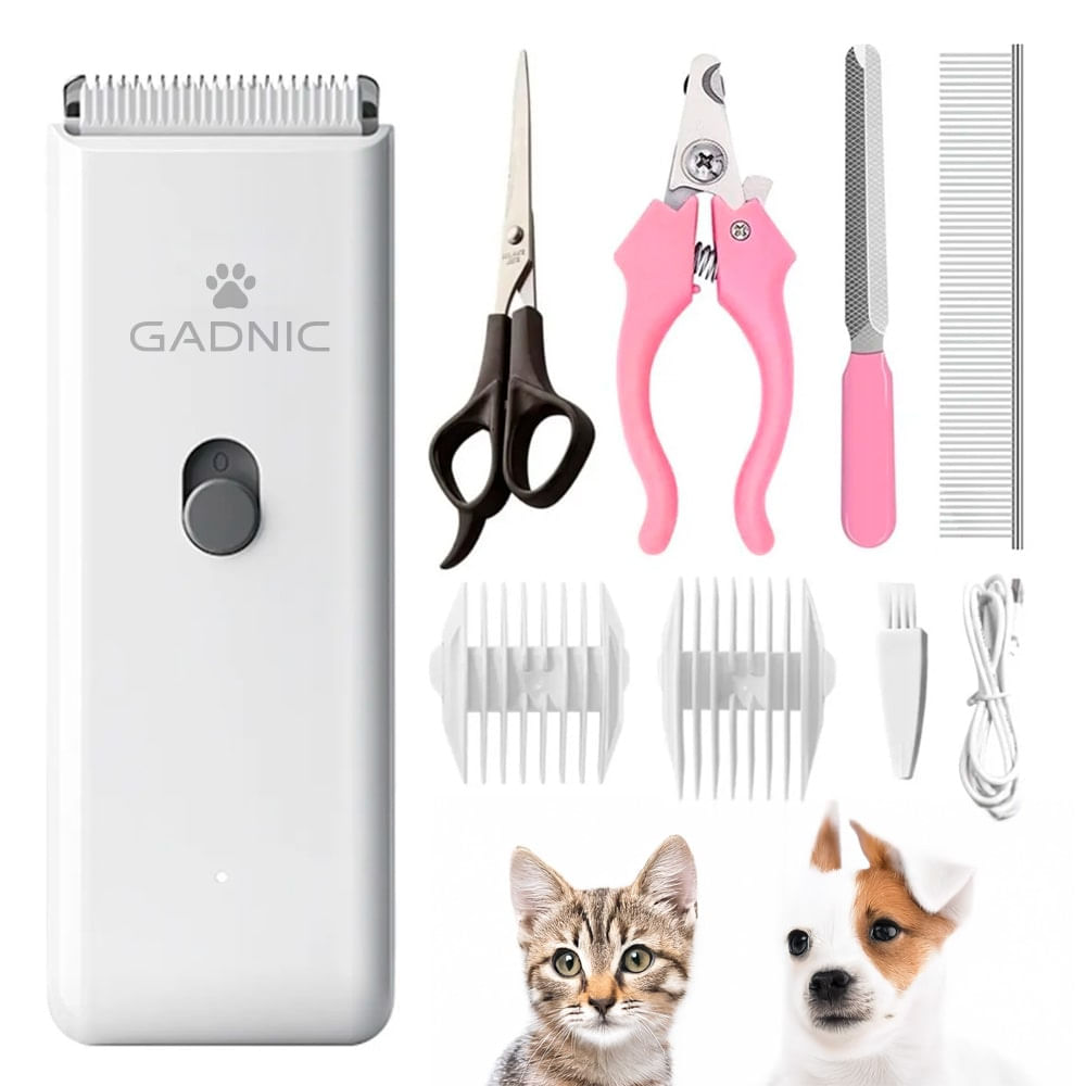 Maquina para Rasurar Perros Gatos Gadnic + Accesorios de Aseo
