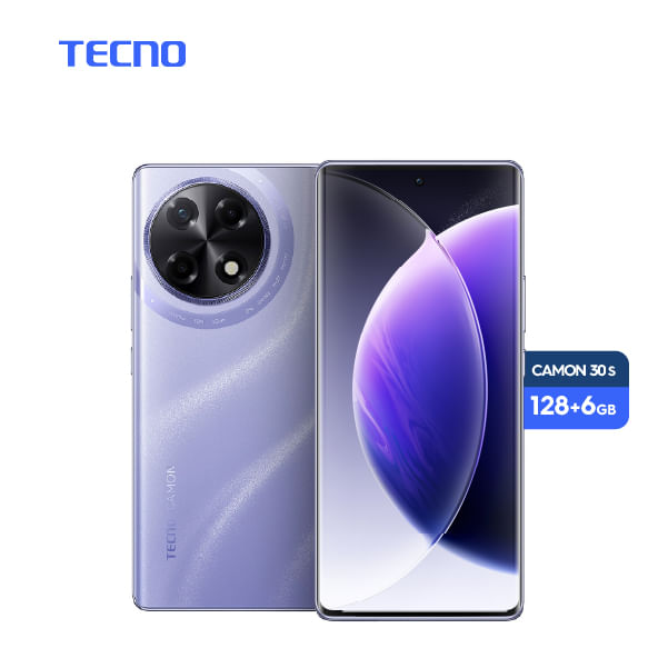 Tecno Camon 30s 128 + 6gb Nebula Violet