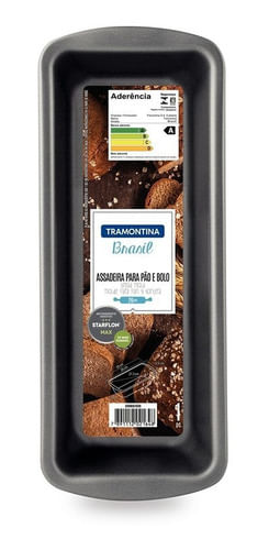 Budinera Molde Pan 22cm Tramontina Teflon Antiadherente