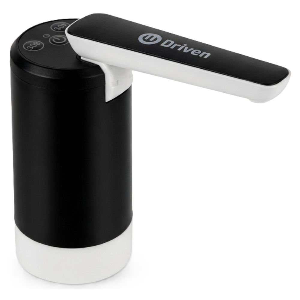 Dispenser Automático Driven Para Bidón De Agua Carga Usb Color Blanco Y Negro